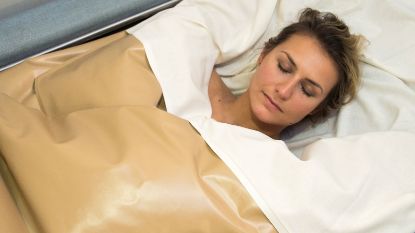 Bild von Ziegenbuttercreme-Packung im Wasserbett
